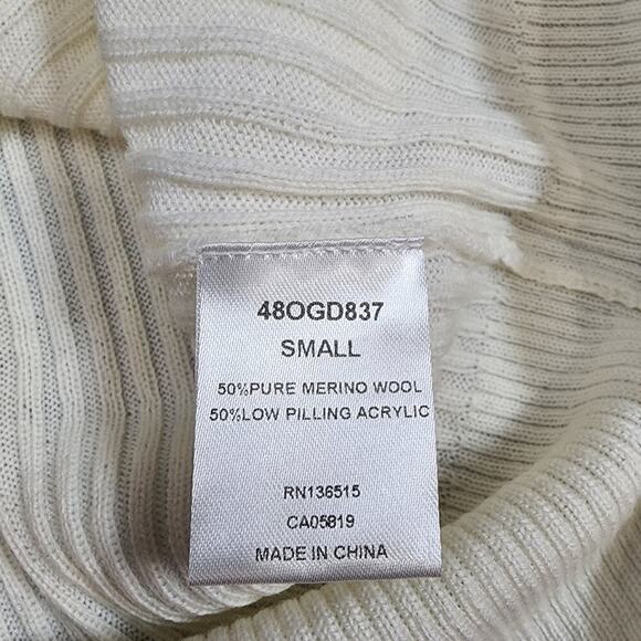 Revolve One Grey Day Merino‎ Wool Blend Sweater Gray Long Sleeve Size S - NWT - Picture 5 of 6